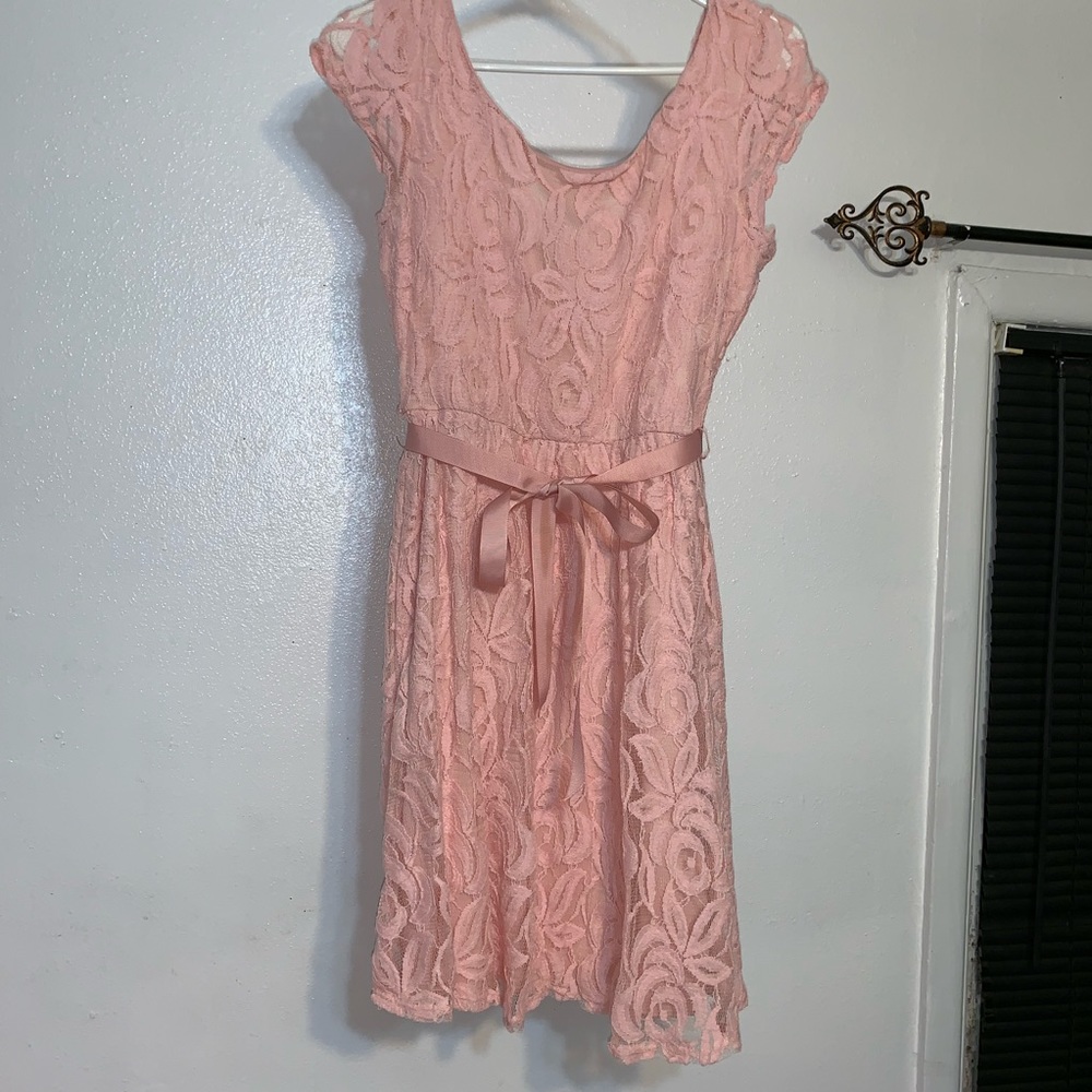 NEW blush lace dress